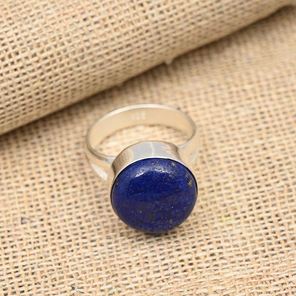 Ювелирные изделия из стерлингового серебра 925 пробы с лазуритом и драгоценным камнем ручной работы на Рождество