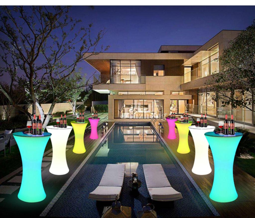 Светодиодный Высокий Стол и Стулья - Мебель для Ночного Клуба