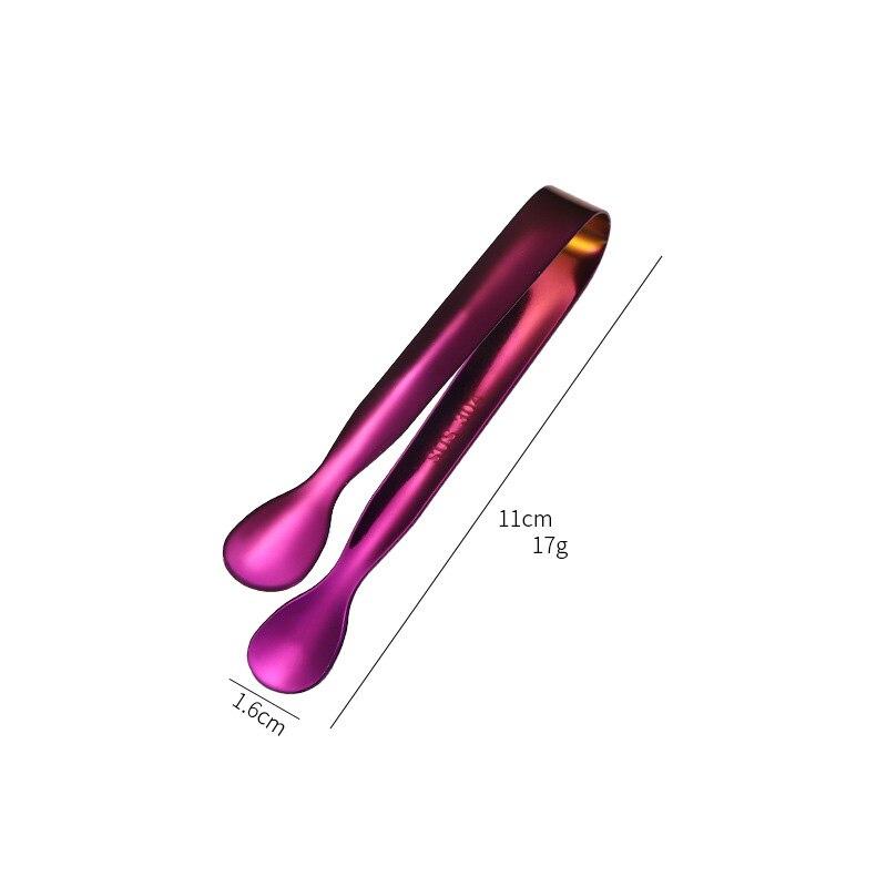 1 шт., разноцветный зажим из нержавеющей стали 304, щипцы для льда, хлеба, еды, зажим для барбекю, зажим для барбекю, кубик, щипцы для сахара, щипцы для льда, бар, кухонная утварь