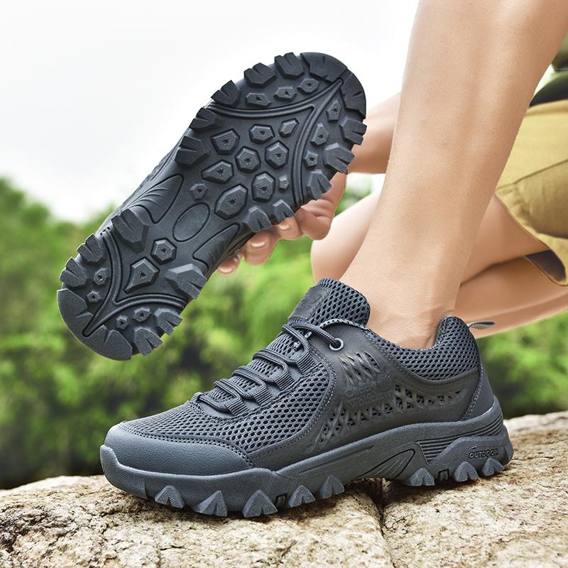 Горячая Распродажа Мужская Дышащая Сетчатая Обувь Европа Америка Противоударный Носок Военные Кроссовки Мужская Походная Обувь Для Отдыха