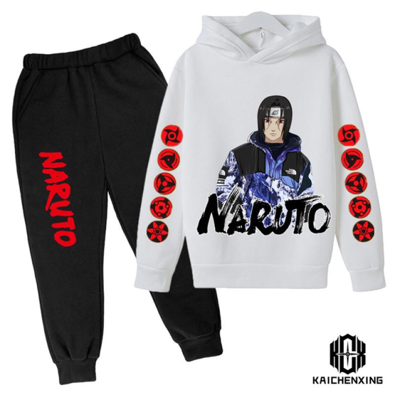 Мужская одежда, модный костюм Наруто для родителей и детей, мужской костюм с капюшоном, милая спортивная уличная спортивная одежда, мужская крутая, необходимая вещь