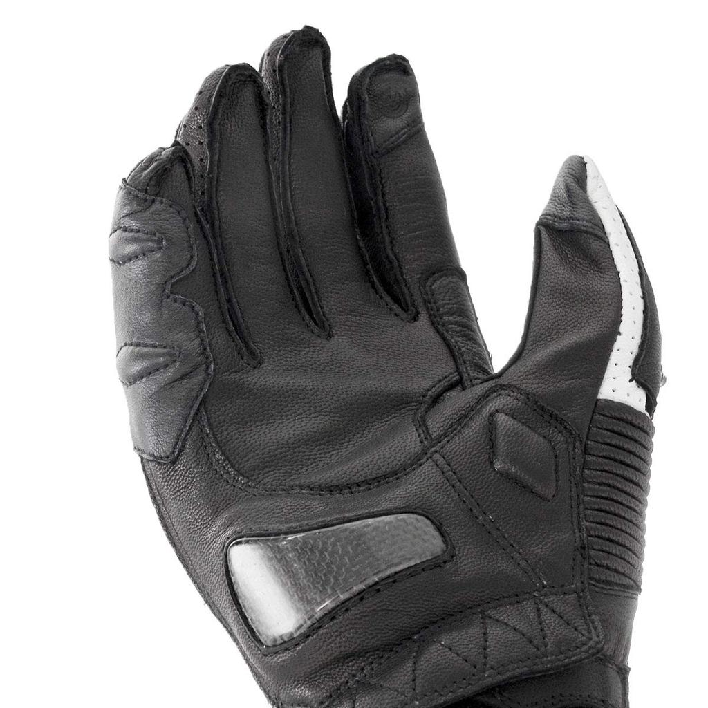Мотоциклетные перчатки Titanium Racing Gloves 2XL 12969 Натуральная кожа Carbon Stretch Material Titanium для осени [Komine] Белый/красный GK-235 Весна,
