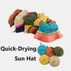 Visor Packable Hat Sunscreen Bucket Hat Mountaineering Hanging Bag  Women