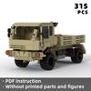 Нетоксичные Блоки Армейский Грузовик M1078 Песочный Цвет Военный 4X4 Внедорожник Современный Транспорт Блоки Военный Армия Мок Клочки Уникальные