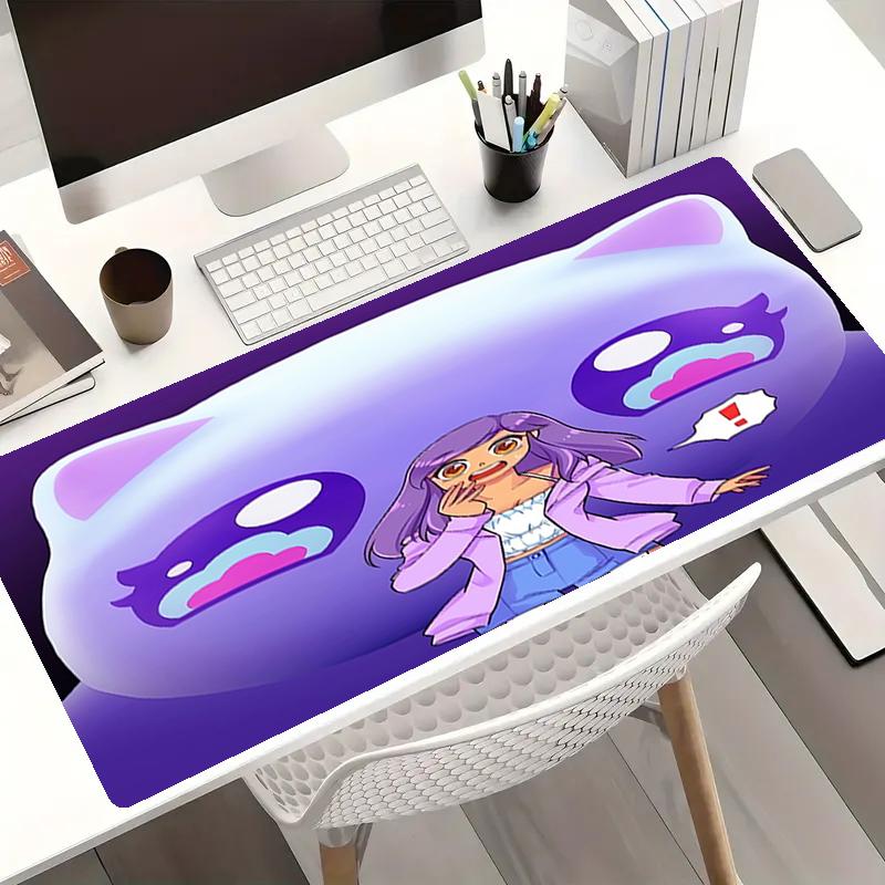 Aphmau Theme Mouse Pad, Non Slip Rubber Base, Multifunctional Office & Home Decor, Perfect for Workspace Personalization.