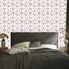 Easter wallpaper white, light gray and coral for living room and bedroom 50x1000