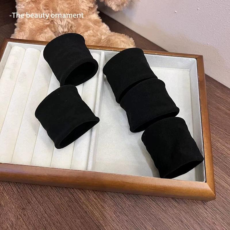 Durable ultra-wide seamless head rope versatile high ponytail mask hair ring high elastic rubber band women's hair rope