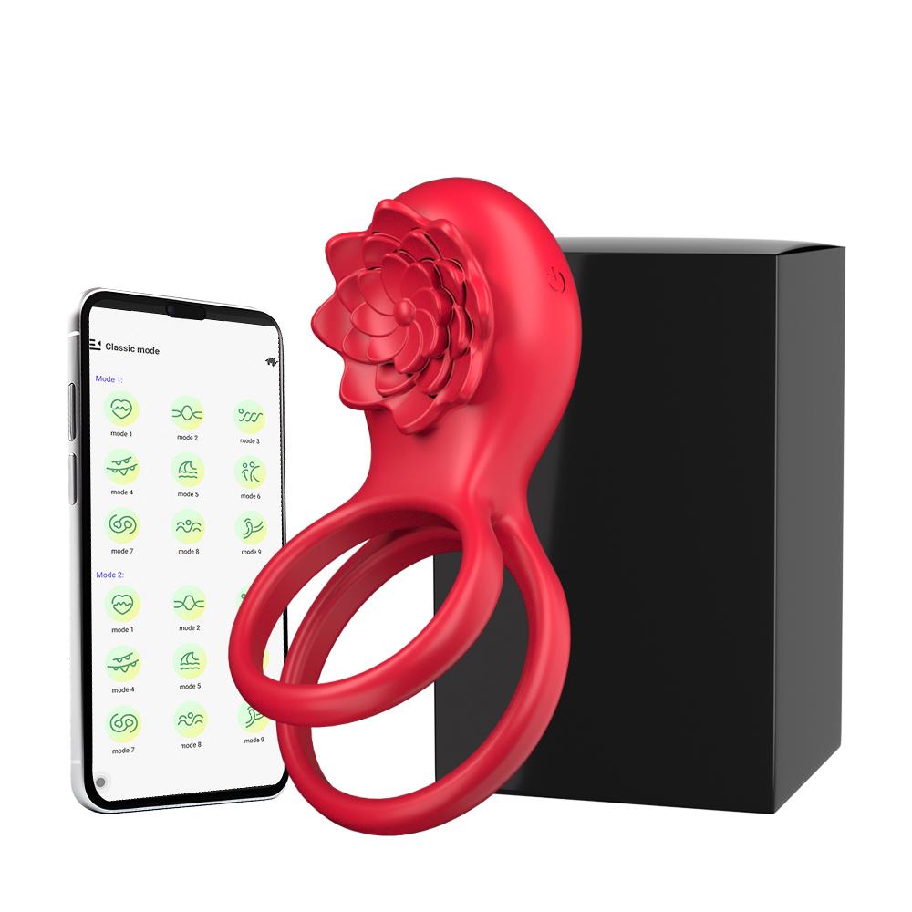 Розовое кольцо для пениса вибратор кольца для пениса вибраторы задержка эякуляции пульт дистанционного управления G-точка эрекционное кольцо клиторальная секс-игрушка мужчины пара