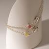 JEWNEL Silver925 Enamel Smile Lock Chain Bracelet (2 colors)