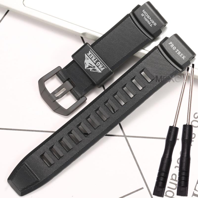Запасной ремешок PRG-200 Подходит для часов Casio PRG-200 PRG280/550 PRW-3510Y Мужские смоляные спортивные аксессуары для часов