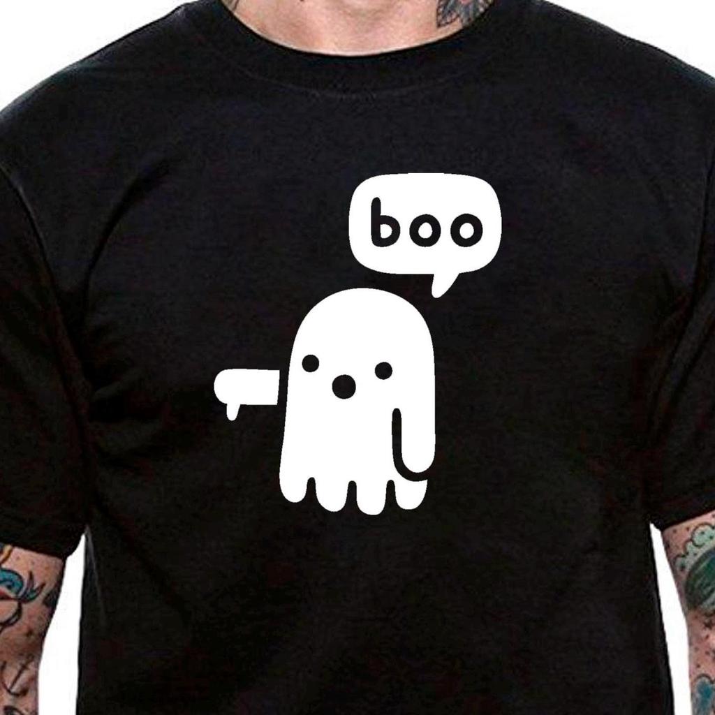 Boo Ghost Halloween T-Shirt Unisex Uneek T-Shirt Tee