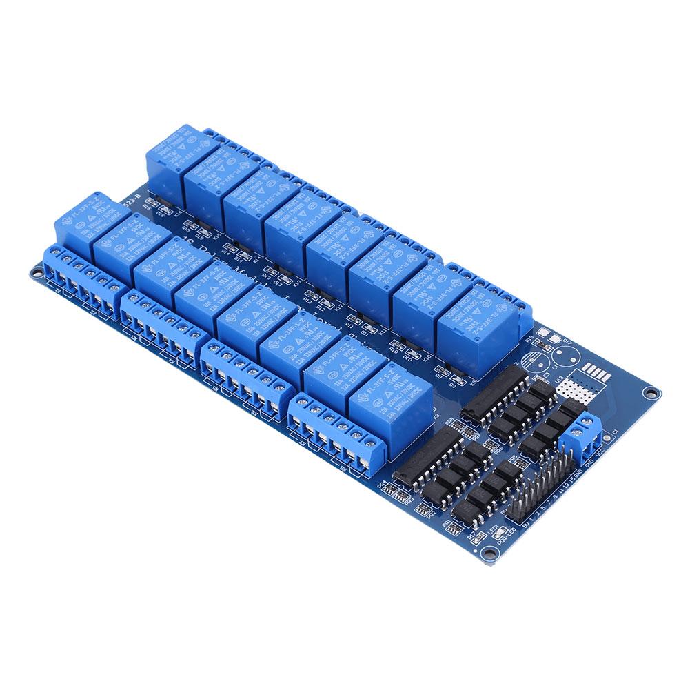 16-канальная плата расширения с низкоуровневым триггером с оптопарой, релейный модуль с низкоуровневым триггером 5 В для Arduino Raspberry Pi
