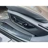 For BYD Han Ev Dm   Car Accessories Carbon Fiber Style Interior Inner Seat Adjustment Switch Knob Button Cover Trim