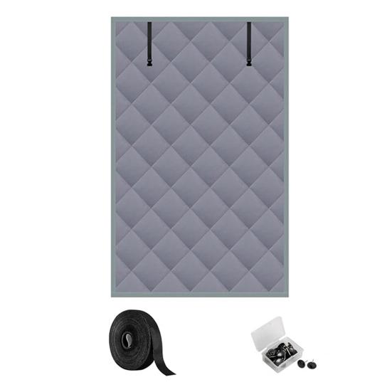 Insulated Window Covers 3-Layer Design High-Density Oxford Cloth Roll-Up Straps Winter Thermal