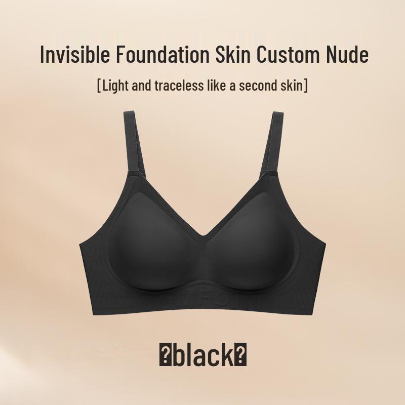 Changjie Recommended: Shu Chang Women's Invisible Seamless Bra - Light, Breathable, and Nude Tone.