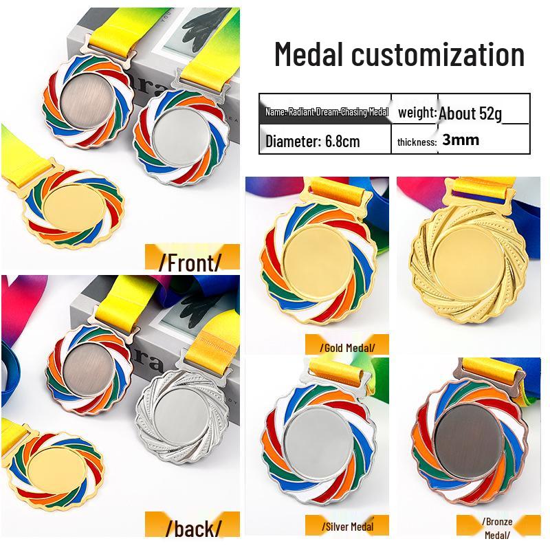 Custom Gold Foil Medal Plaque for Kindergarten Achievements