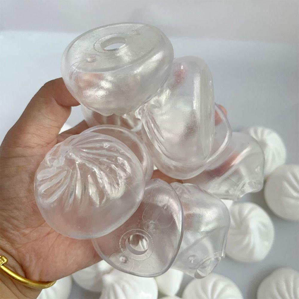 Blank Craft DIY Steamed Bun With Plug DIY Empty Ball Skin Dumpling Squishy Adults Beginners