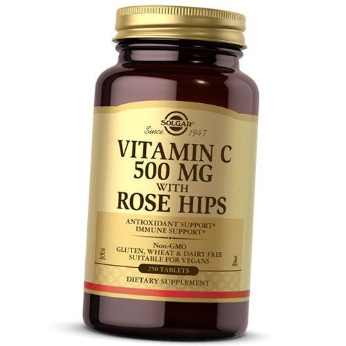 Витамин С с Шиповником, Vitamin C 500 with Rose Hips , Solgar (36313128)