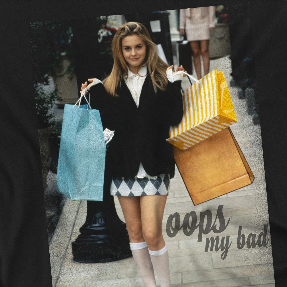 Clueless Unisex Adult Oops My Bad T-Shirt