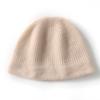 Autumn and winter thickened cashmere hat women's cold and warm solid color versatile cashmere knitted bucket hat wool hat