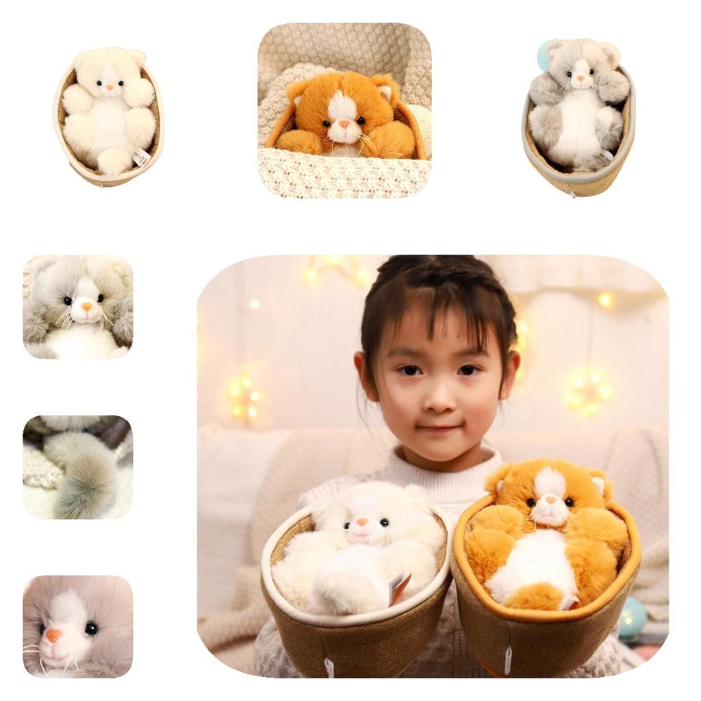 Adorable Cat Plush Doll Wholesale Kitten Toy Popular Cross-border Seller