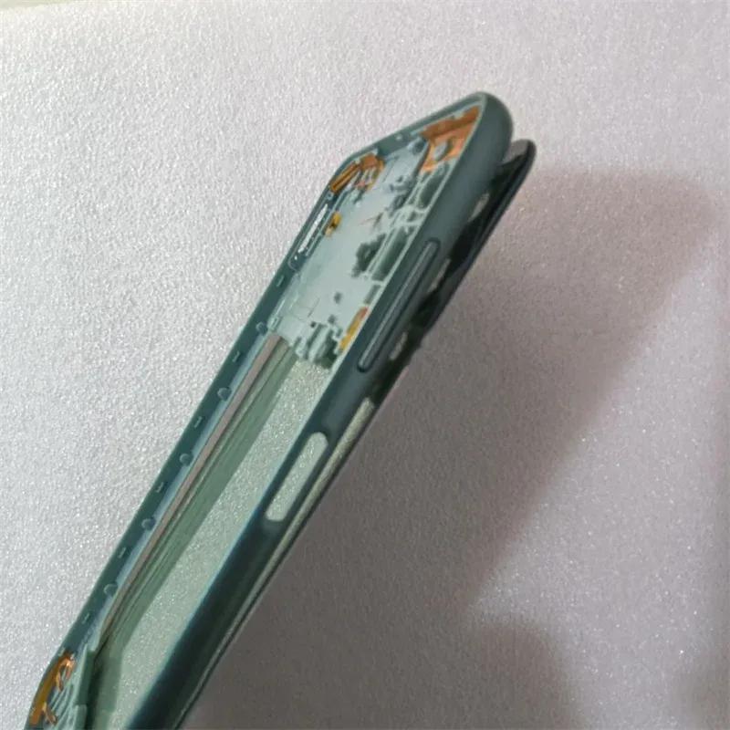 For Samsung Galaxy M33 5G M336B Middle Frame Cover+Battery Back Cover Rear With Camera Lens Replace