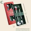Cartoon Christmas Stainless Steel Cutlery Set: Colorful Spoon & Fork