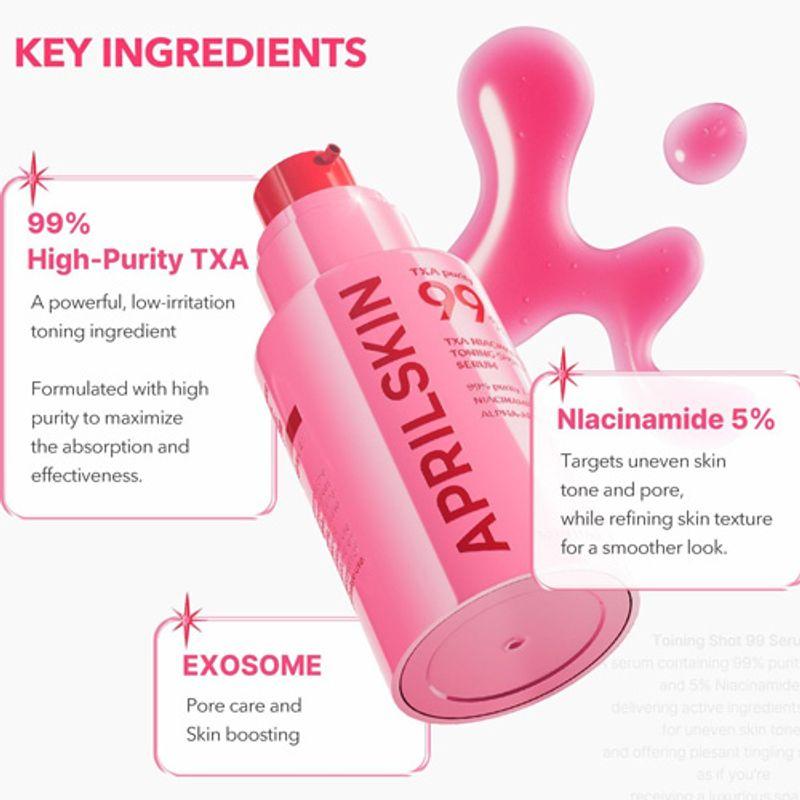 Aprilskin TXA Niacinamide Toning Shot 99 Сыворотка 30 мл