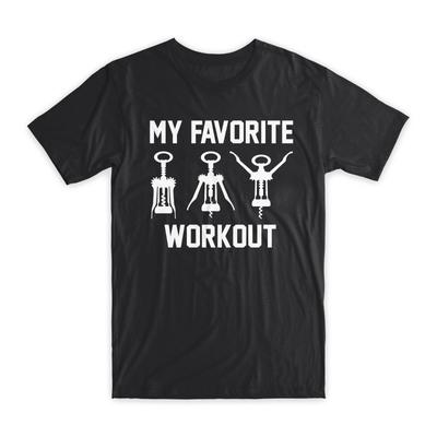 My Favorite Workout T-Shirt Premium Soft Cotton Crew Neck Funny Tees Gifts NEW