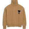 Ami Paris Ami De Coeur Водолазка с логотипом, интарсия, вязаный джемпер UKS839018288