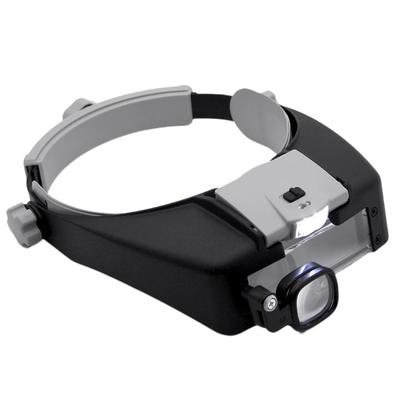 Светодиодные увеличительные очки с креплением на голову Hands-Free 1,5x 6x 8x Лупа для работы вблизи Пайки Ремонта часов Хобби