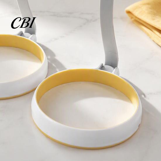 Kitchen Accessories for Eggs Fried Egg Cooker Ring with Handle, Non-Stick Round Mold, Safe Food Grade Heat Resistant Breakfast Tool Cooking