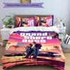 3pcs Game Grand Theft Auto pattern bedding set duvet cover set includes duvet cover &pillowcases, perfect all season bedroom decoration & gift