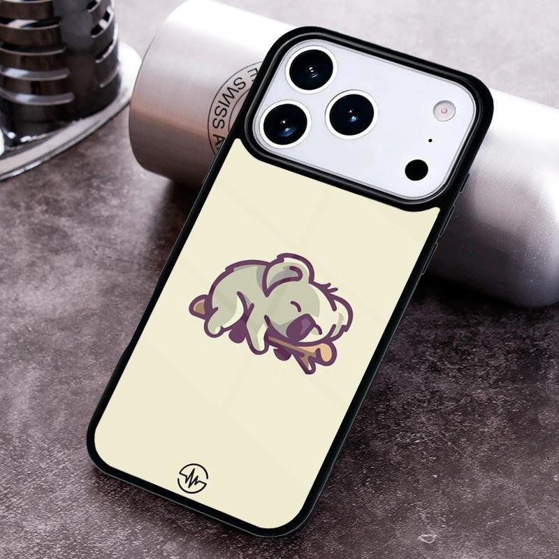 Cute Cartoon Koala Phone Case For iPhone 17 16 15 14 13 12 11 Pro Max Plus 17Air Soft Silicone Cover