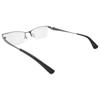 Nagoya Optical Co., Ltd. Стильные и модные очки для чтения для мужчин: Металлическая оправа, полуободковый дизайн, MM-01 (Серый (широкий), 3.00)