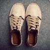 Fashion Men Espadrilles Canvas Shoes Man Fisherman Shoes Luxury Brand Designer Lace Up Flats Breathable Men Casual Shoes