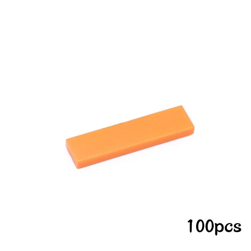 Нетоксичные 100 шт. DIY Строительные Блоки Тонкие Фигурные Кирпичики Гладкие 1x4 Точки Образовательные Творческие Игрушки Для Детей Размер Совместим с 2431