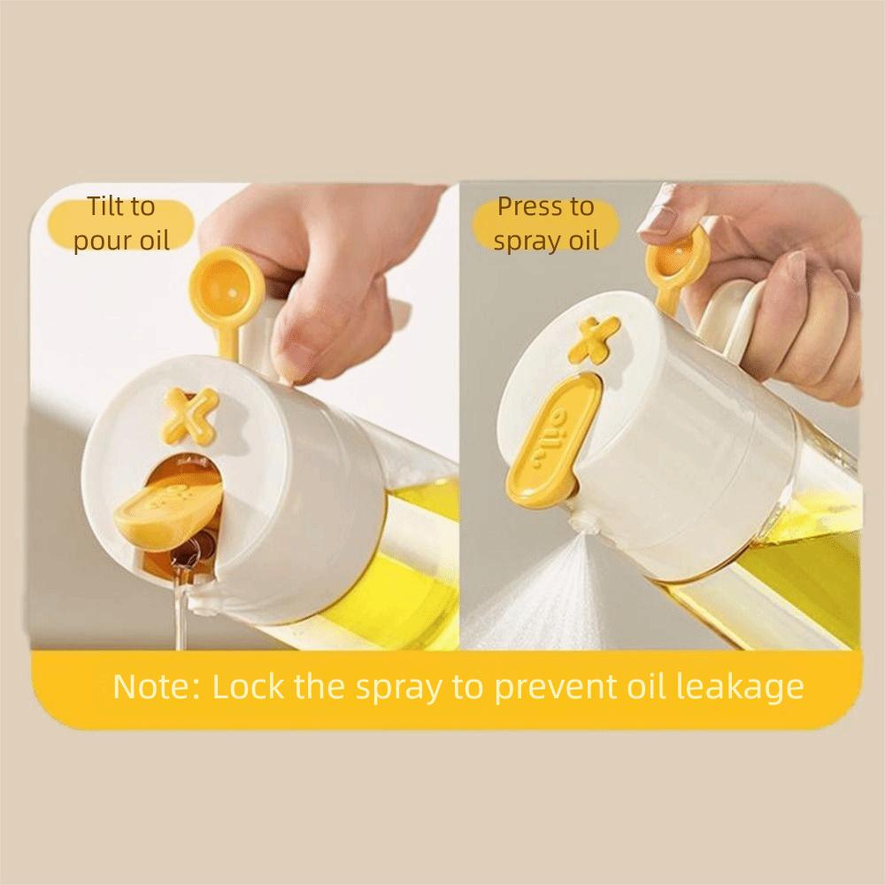 Glass Oil Dispenser 460ml Oil Storage Bottle Practical Oil Spray  Air Fryer