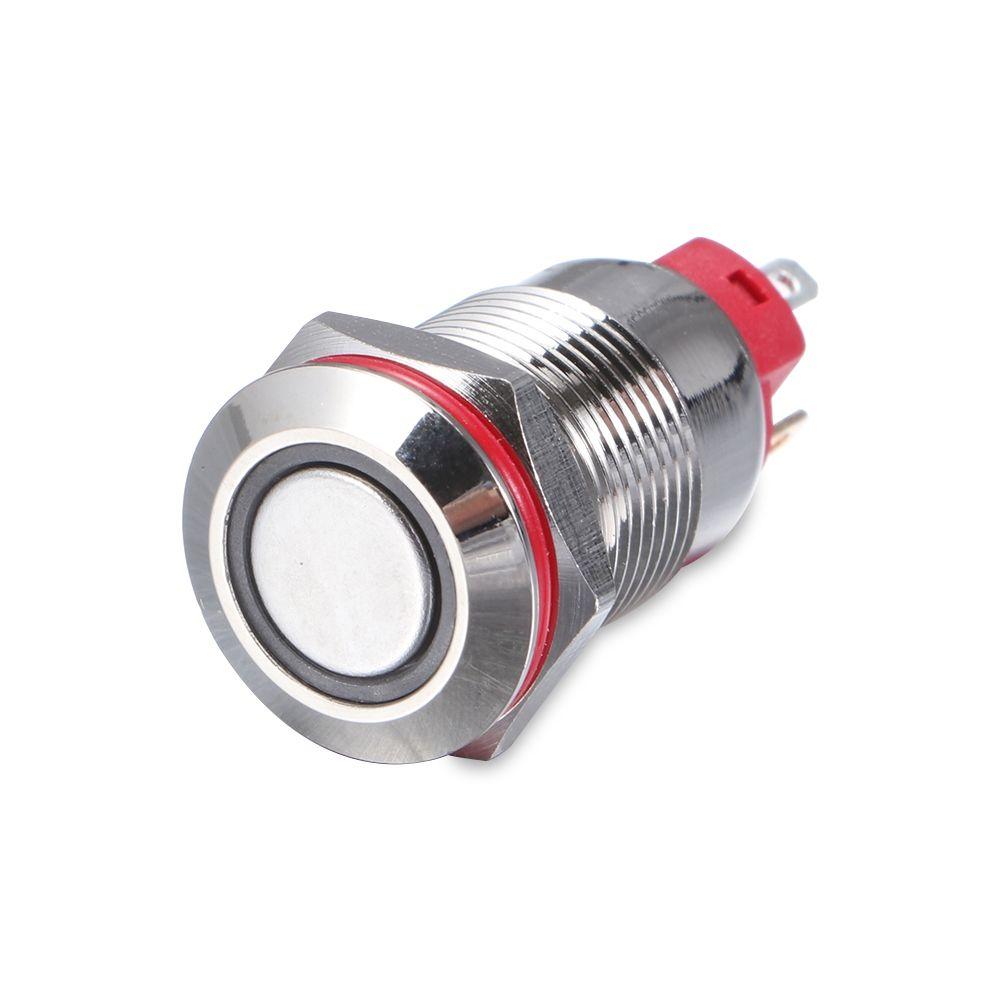 Waterproof Push 3V 5V 9V 12V 24V 110V 220V LED 12mm Metal Button Switch Momentary/Latching