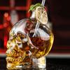 Glass Skull Head Cup 100-750ML Water Bottle Creative Skull Head Wine Bottle  Halloween Gift