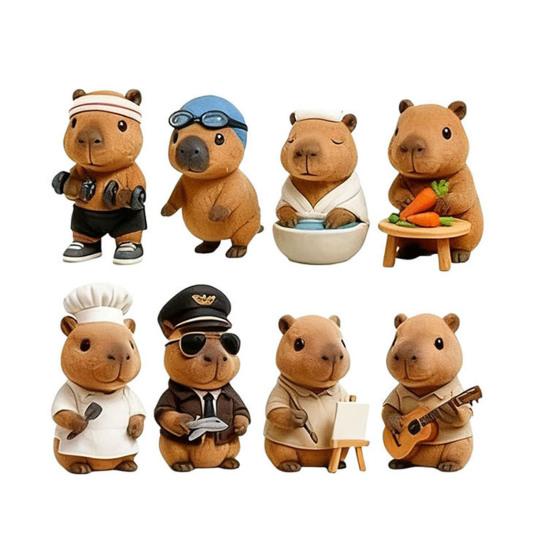 Рождественский кулон в виде мультяшной капибары, 24-дневный рождественский календарь обратного отсчета, праздничный декор