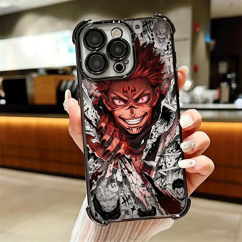 Аниме Рёмен Сукуна JUJUSU Мягкий чехол для телефона для iPhone 15 16 17 Air 14 Pro Max 16E Plus 13 12 Mini Покрытие Защита от падения Fundas