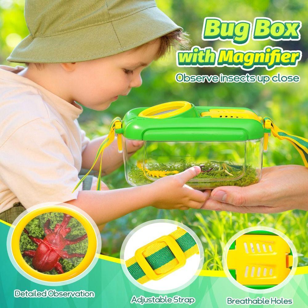 A Set Practical Insect Observation Box Interesting Bug Collector Toy Insect Research