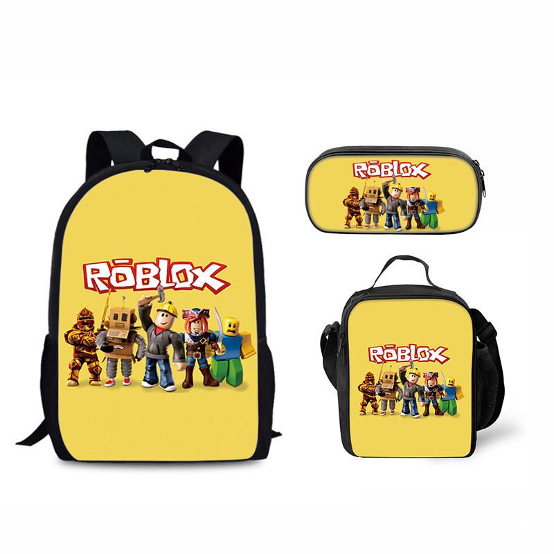 Набор детских рюкзаков Roblox с мультяшным принтом для школы и путешествий