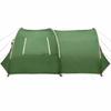 6 Person Tunnel Tent in Green and White 700 x 590 x 215 cm
