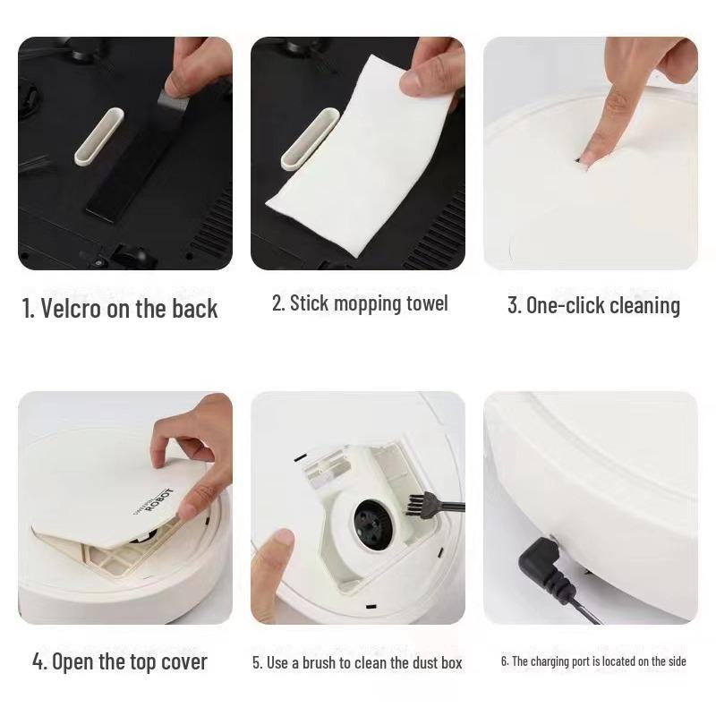Умный автоматический пылесос с функцией зарядки и мытья полов