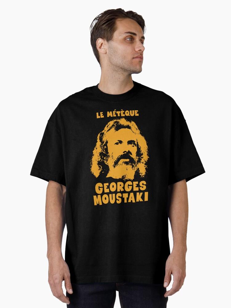 édith Piaf Le Métèque - Georges Moustaki Illustration Oversized T-Shirt