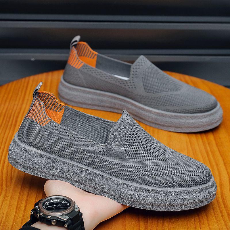 Модные кроссовки Молодежные студенческие Корейский стиль Нескользящие Сетчатые Мужские Туфли Увеличивающие рост Дышащие Обычные Роскошные Распродажа Мужская Повседневная Обувь