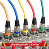 6/10 шт. Микрофонный кабель XLR — XLR, разноцветный, 3-контактный, балансный, экранированный кабель XLR для микрофона, микшера, студии звукозаписи, подкаста