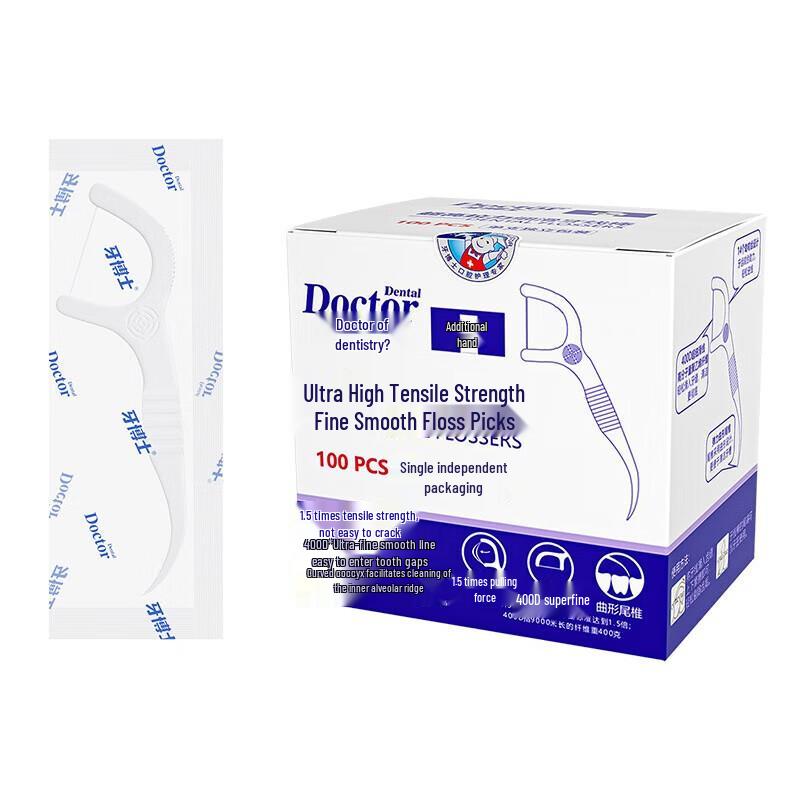 Dr. Ya Ultra-Tension Individually Wrapped Dental Floss Sticks (400 Count)